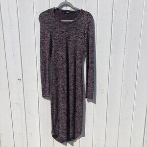 Aritzia Wilfred Free Long Sleeve Crew Neck Sweater Marled Dress